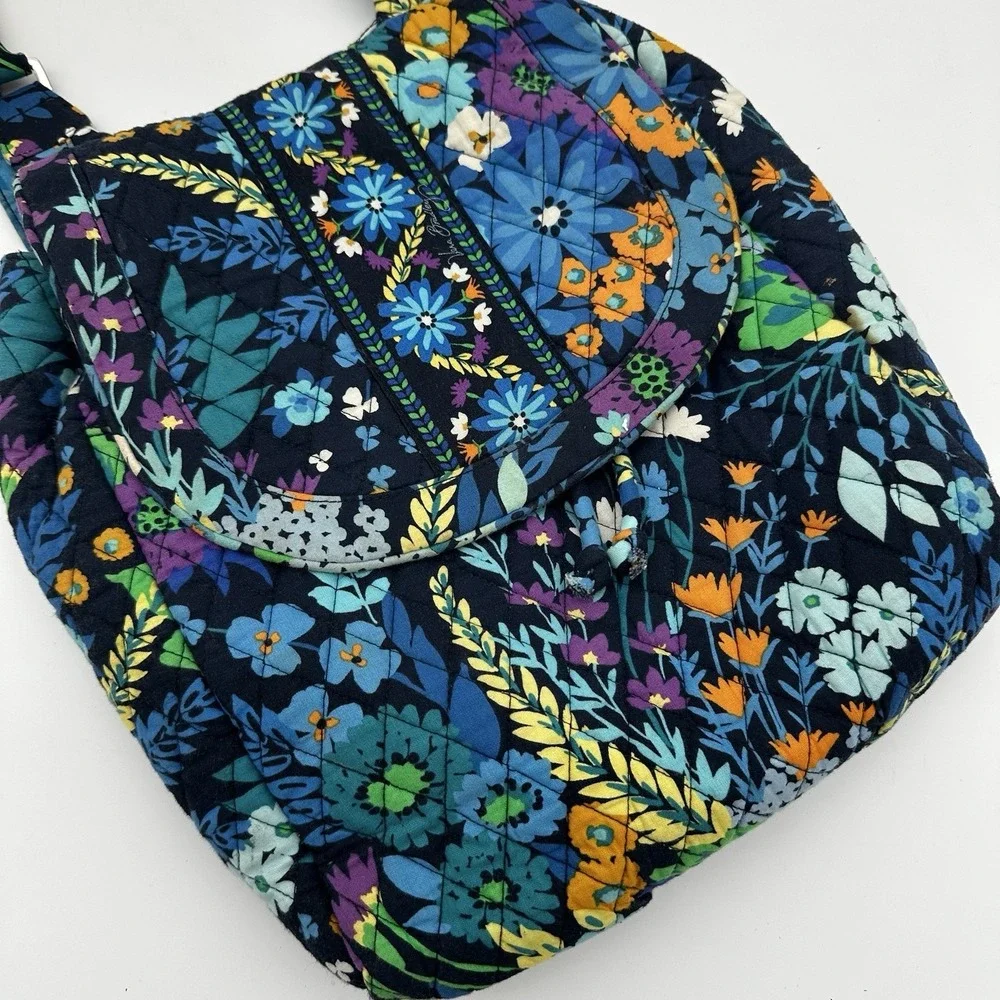 EUC - Vera Bradley convertible backpack to purse  midnight blues pattern 12